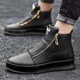 Men's high top zip sneakers - TrendSettingFashions 