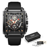 Men's Luxury Waterproof Square Wrist Watch - TrendSettingFashions 