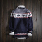 Men's Stylish Deer Print Sweater - TrendSettingFashions 