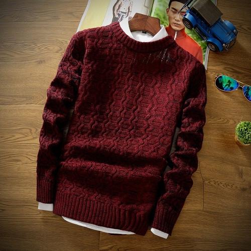 Men's Round Collar Jumper - TrendSettingFashions 