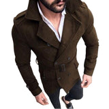 Men's Classic Double Breasted Trench Coat - TrendSettingFashions 