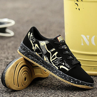 Men's Gold Hip Hop Style Shoes - TrendSettingFashions 