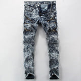 Men's Snow Grey Denim - TrendSettingFashions 