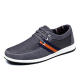 Men's Mesh Suede Low Tops - TrendSettingFashions 