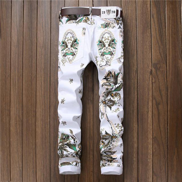 Men's Print Fashion Jeans - TrendSettingFashions 