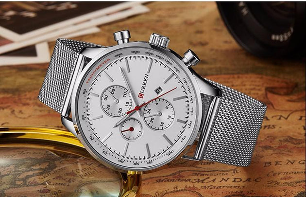 Men's Stainless Steel Fashion Watch - TrendSettingFashions 