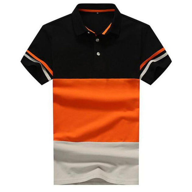 Men's Striped Polo Up To 4XL - TrendSettingFashions 