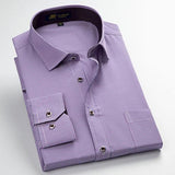 Men's Business Dress Shirt Up To 2XL - TrendSettingFashions 