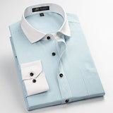 Men's Business Dress Shirt Up To 2XL - TrendSettingFashions 