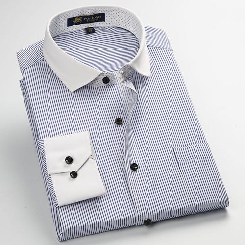 Men's Business Dress Shirt Up To 2XL - TrendSettingFashions 