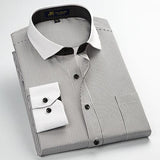 Men's Business Dress Shirt Up To 2XL - TrendSettingFashions 