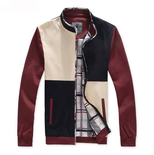 Men's Patchwork Style Jacket - TrendSettingFashions 