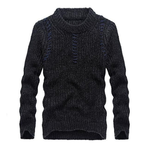 Men's Knitted Crewneck Pullover - TrendSettingFashions 