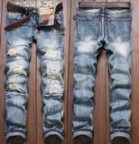 Men's Fashion Ripped Jeans Up To Size 40 - TrendSettingFashions 