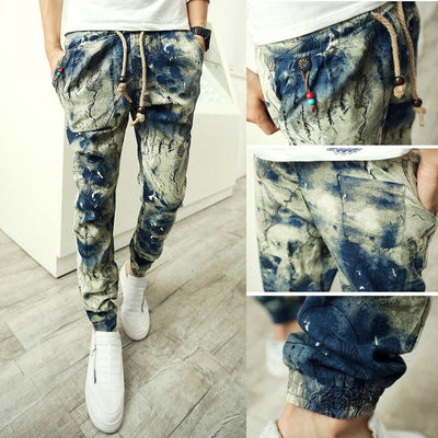 Men's Fashion Printed Cotton Pants - TrendSettingFashions 