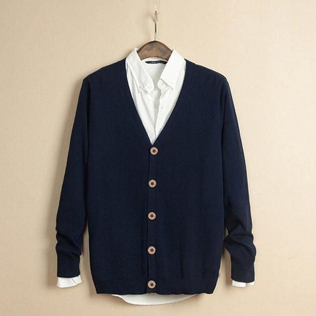 Men's Cardigan V-Neck - TrendSettingFashions 